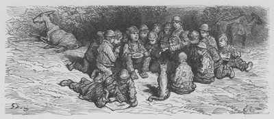 Una Gallina Entre Niños, El Día del Derby de Gustave after Dore